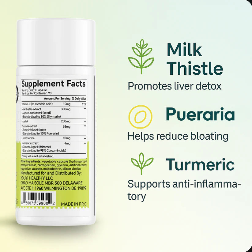Eloura™ Milk Thistle Capsules - Finally Stop Feeling Like You're Operating at 60% Capacity