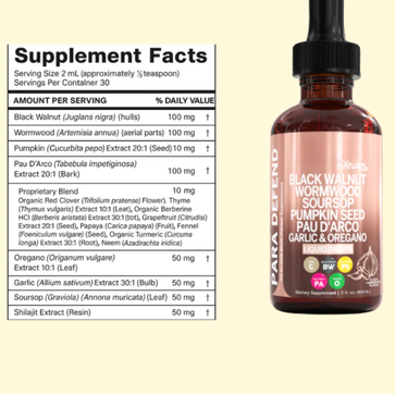 Black Walnut Wormwood Parasite Drops