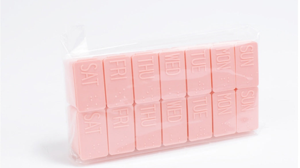 Seven Grid Pill Box Storage Box Portable Pill Box